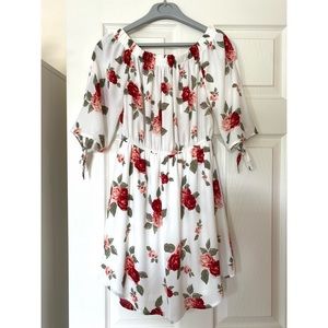 Ardene Off-Shoulder Floral Rose Dress